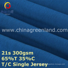 Cotton Polyester T65/C35 Knitted Jersey Fabric for Garment Shirt (GLLML386)